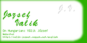 jozsef valik business card